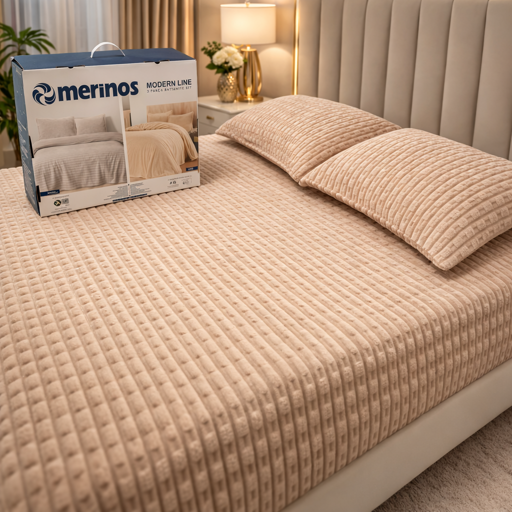 Set 3/1 plišane posteljine – Deka 220×240 cm + 2 jastučnice 50×70 cm