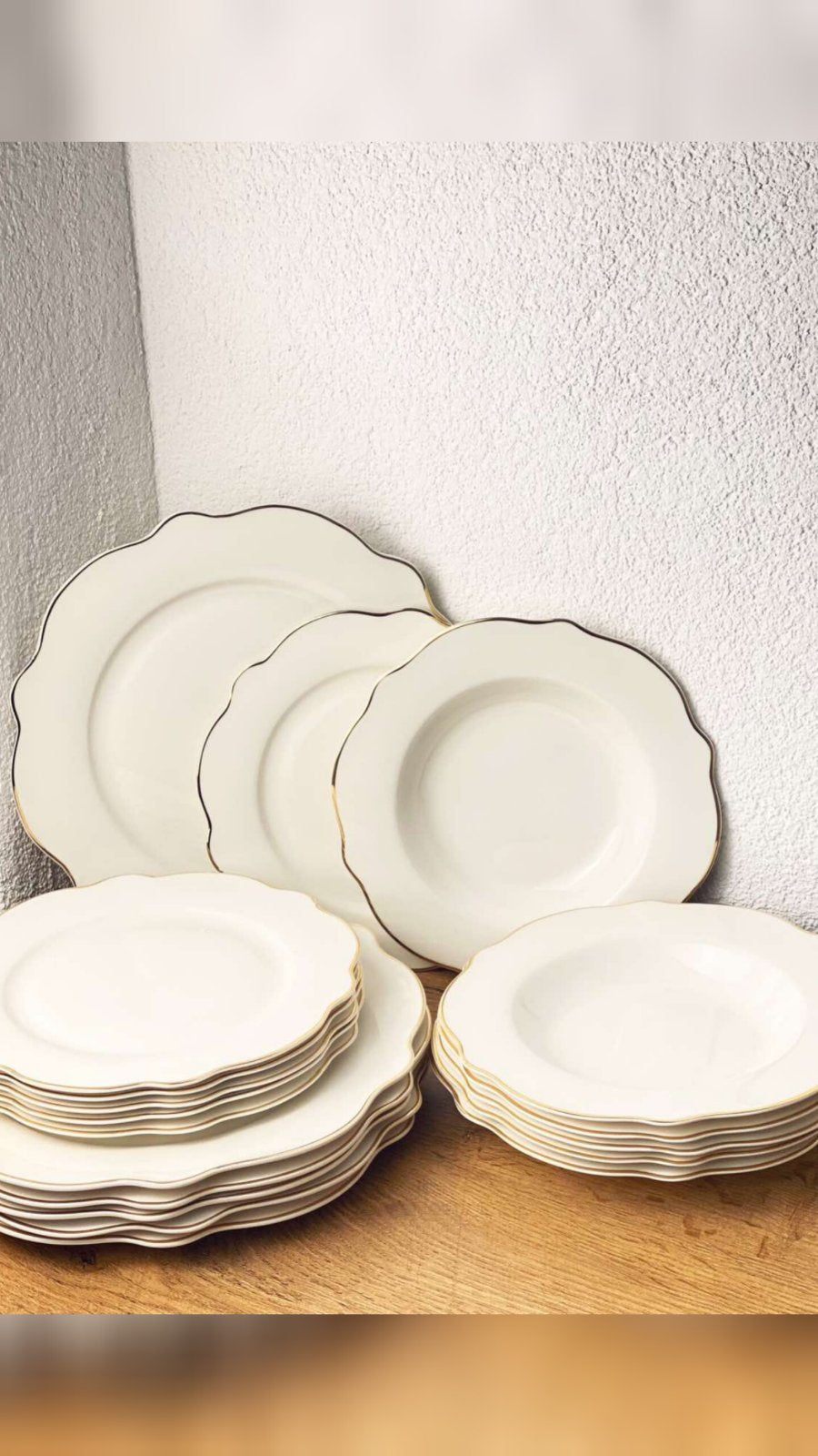 Set tanjira 18/1 porculan - zlatni rub