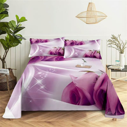 Višebojne pamučne posteljine. Sadrži: plahta 220x240 cm, navlaka za jorgan 200x220 cm, jastučnice 50x70 cm 2 komada.