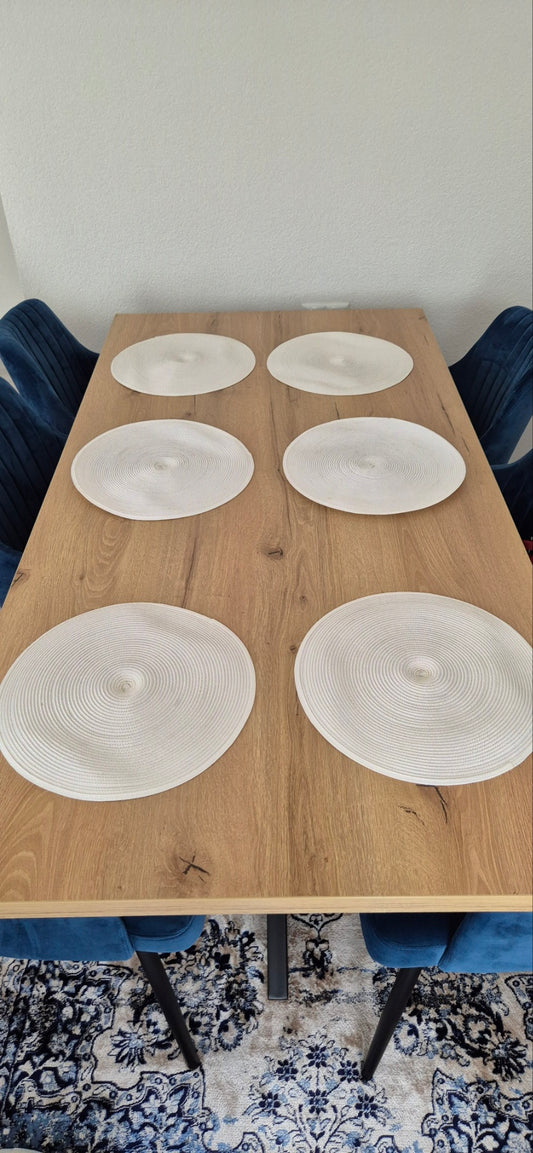 Podmetači za stol 6/1 38cm bijela