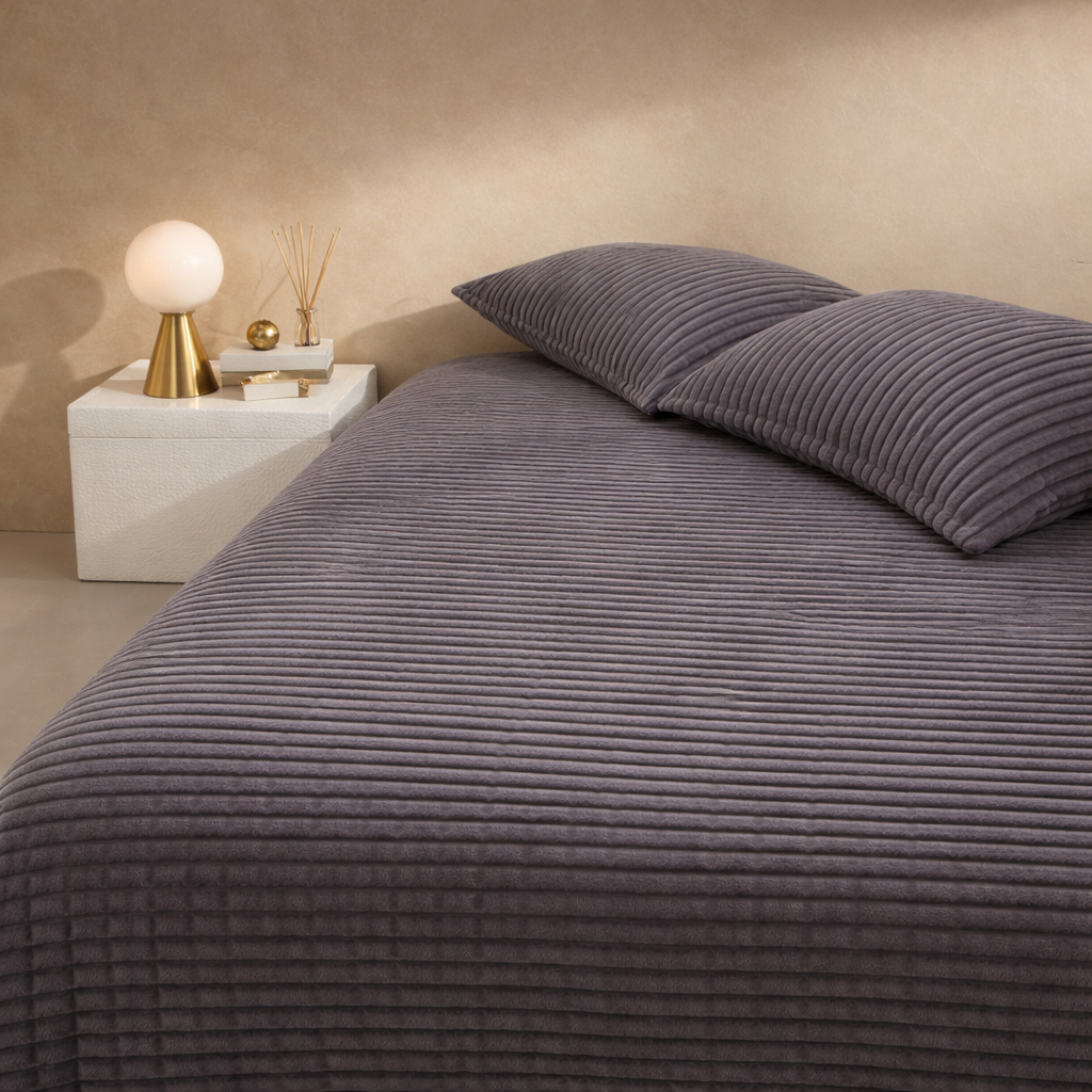 Set 3/1 plišane posteljine  – Deka 220×240 cm + 2 jastučnice 50×70 cm